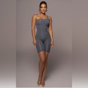 Bodybasix Midnight Blue Dorothy One Shoulder Romper